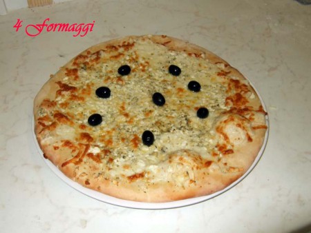 8.Quattro formaggio  ø 30cm Kč.130,-  ø 45cm Kč.220,-